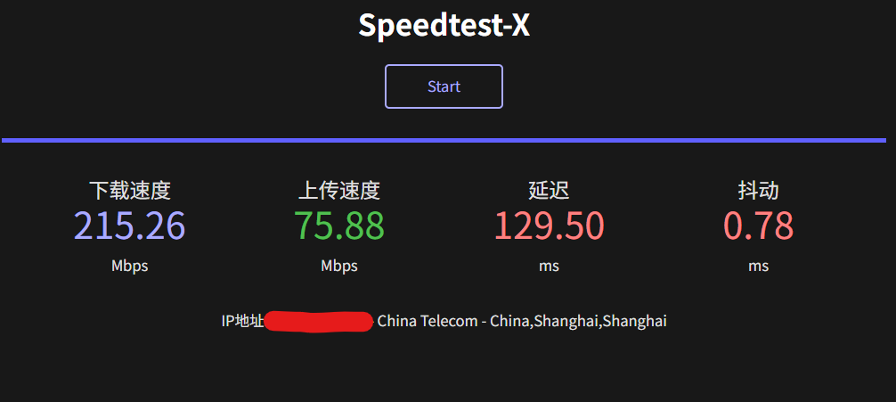 洛杉矶 DC6 Speedtest-X测速